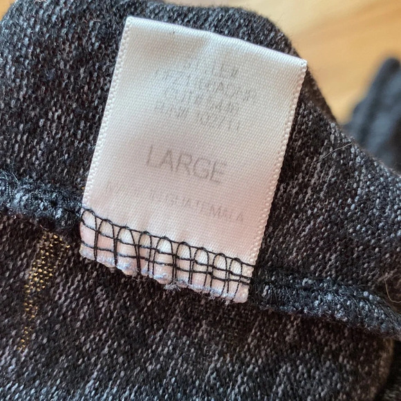 Harlow & Graham cozy soft gray charcoal hoodie‎ hooded sweatshirt sweater marled - Picture 3 of 5